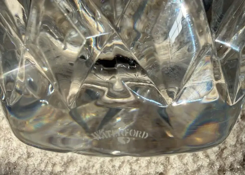 Rare Vintage WATERFORD Diamond / Vertical Cut  8